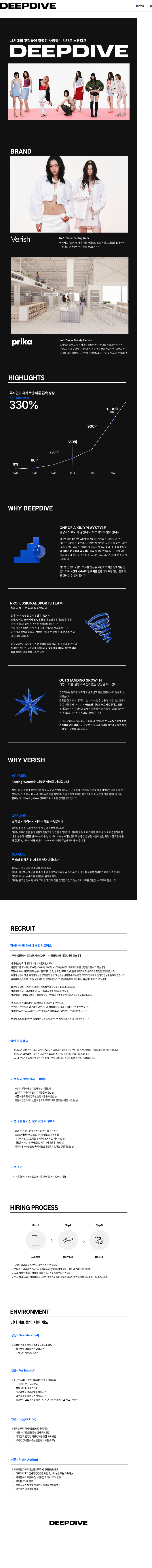딥다이브 [딥다이브] 전략기획 인턴 (6개월 체험형) 채용공고
