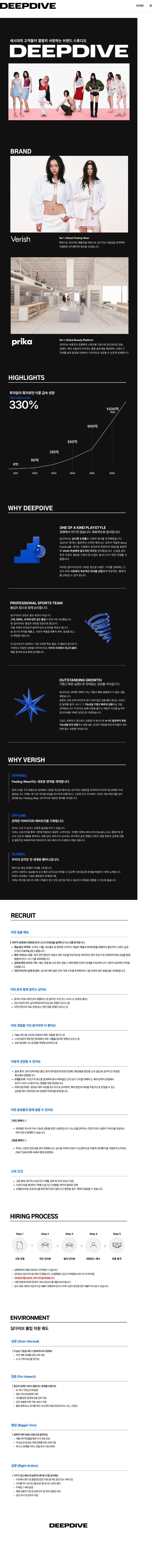 딥다이브 [딥다이브] 해외법인(중화권) 관리 매니저 채용공고
