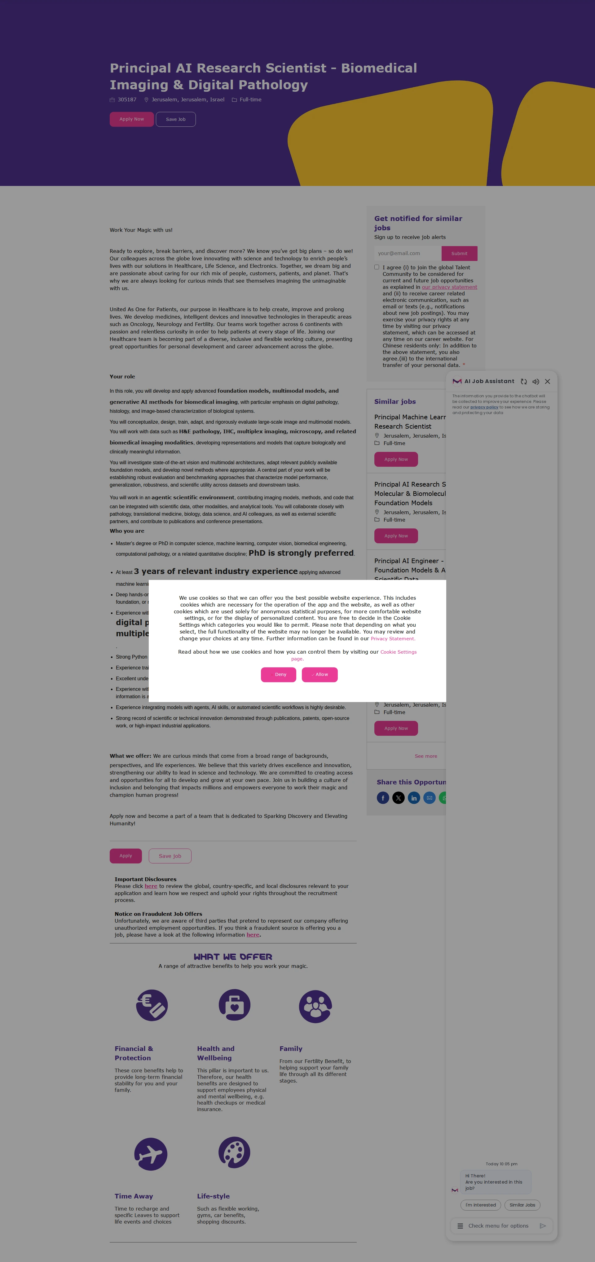머크 Principal AI Research Scientist - Biomedical Imaging & Digital Pathology 채용공고