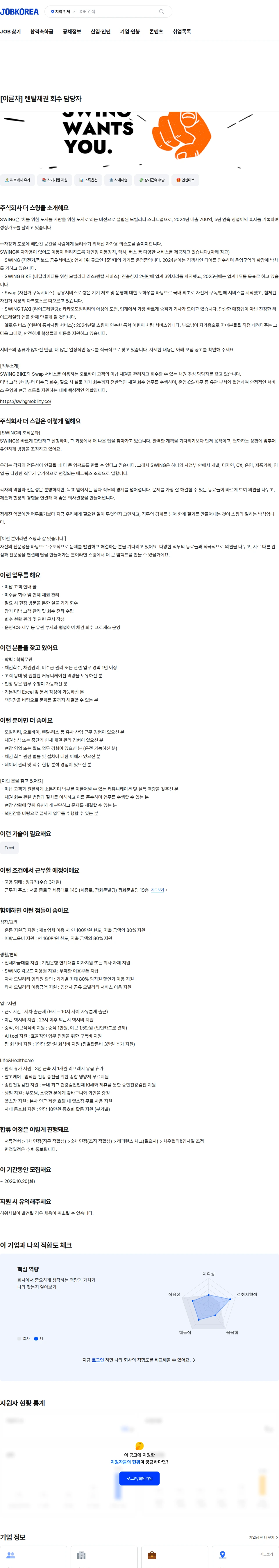 더스윙 [이륜차] 렌탈채권 회수 담당자 채용공고