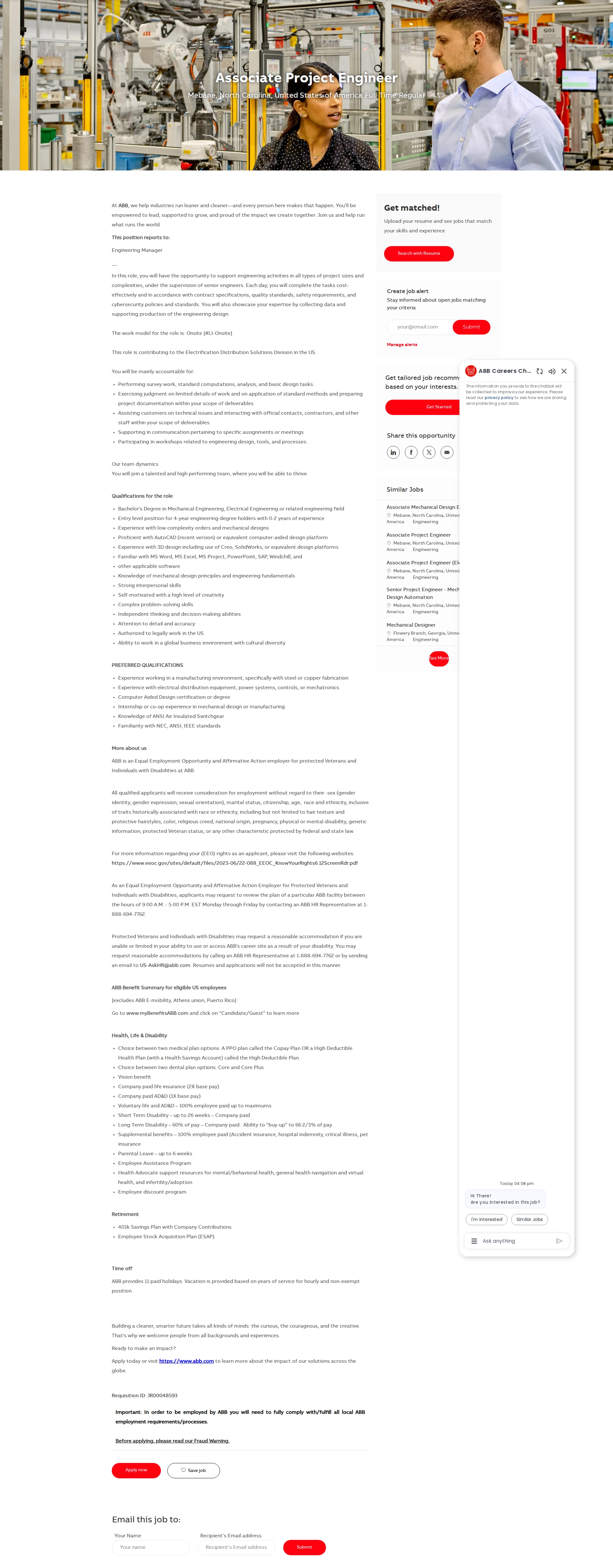 ABB코리아 Associate Project Engineer 채용공고