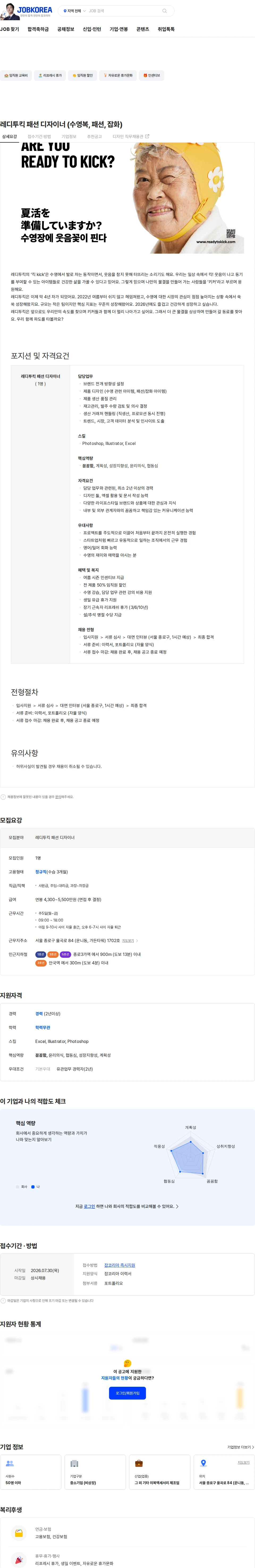 머쉬룸컴퍼니(MUSHROOMCOMPANY) 레디투킥 패션 디자이너 (수영복, 패션, 잡화) 채용공고