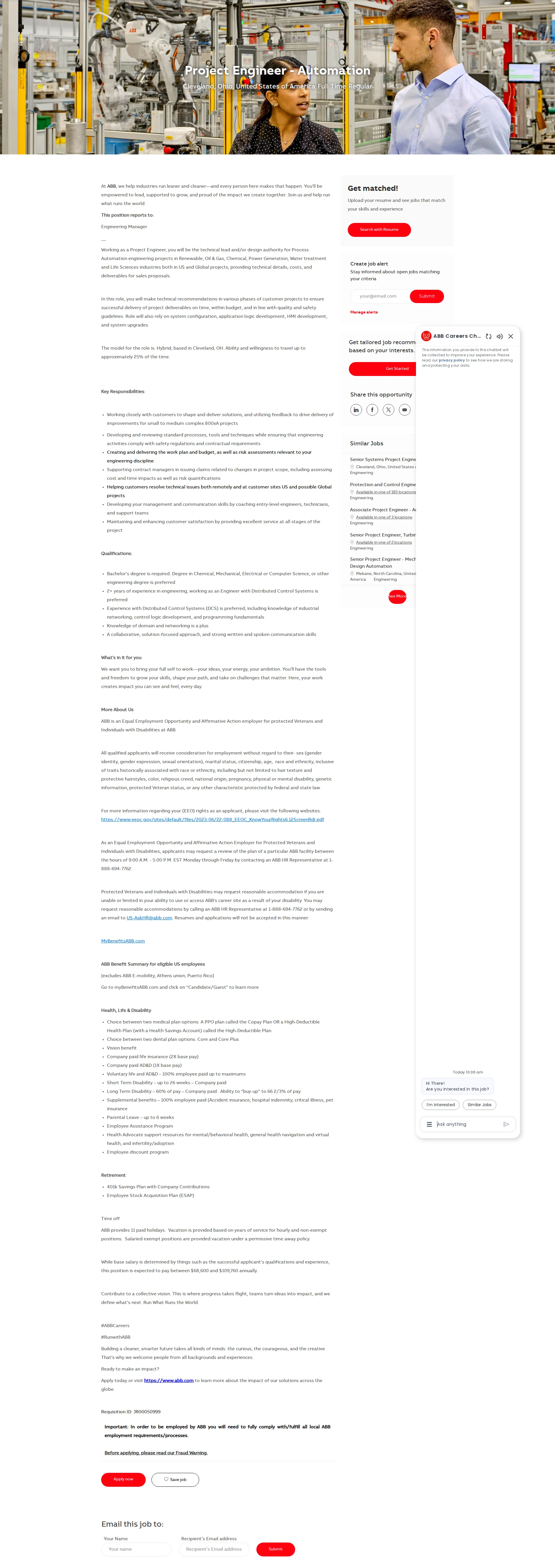 ABB코리아 Project Engineer - Automation 채용공고