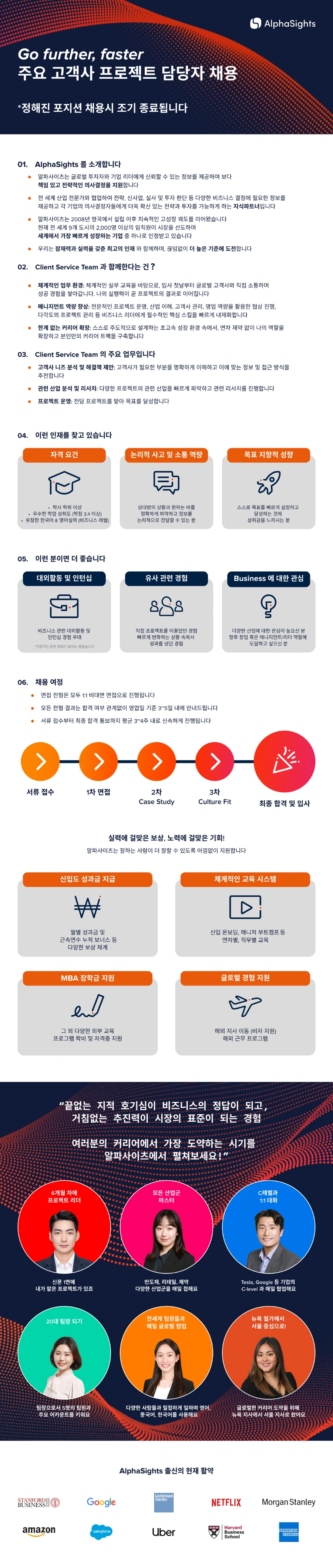 알파사이츠 2027년 주요 고객사 프로젝트 담당자 신입 및 주니어경력 채용 (1월/ 4월) 채용공고
