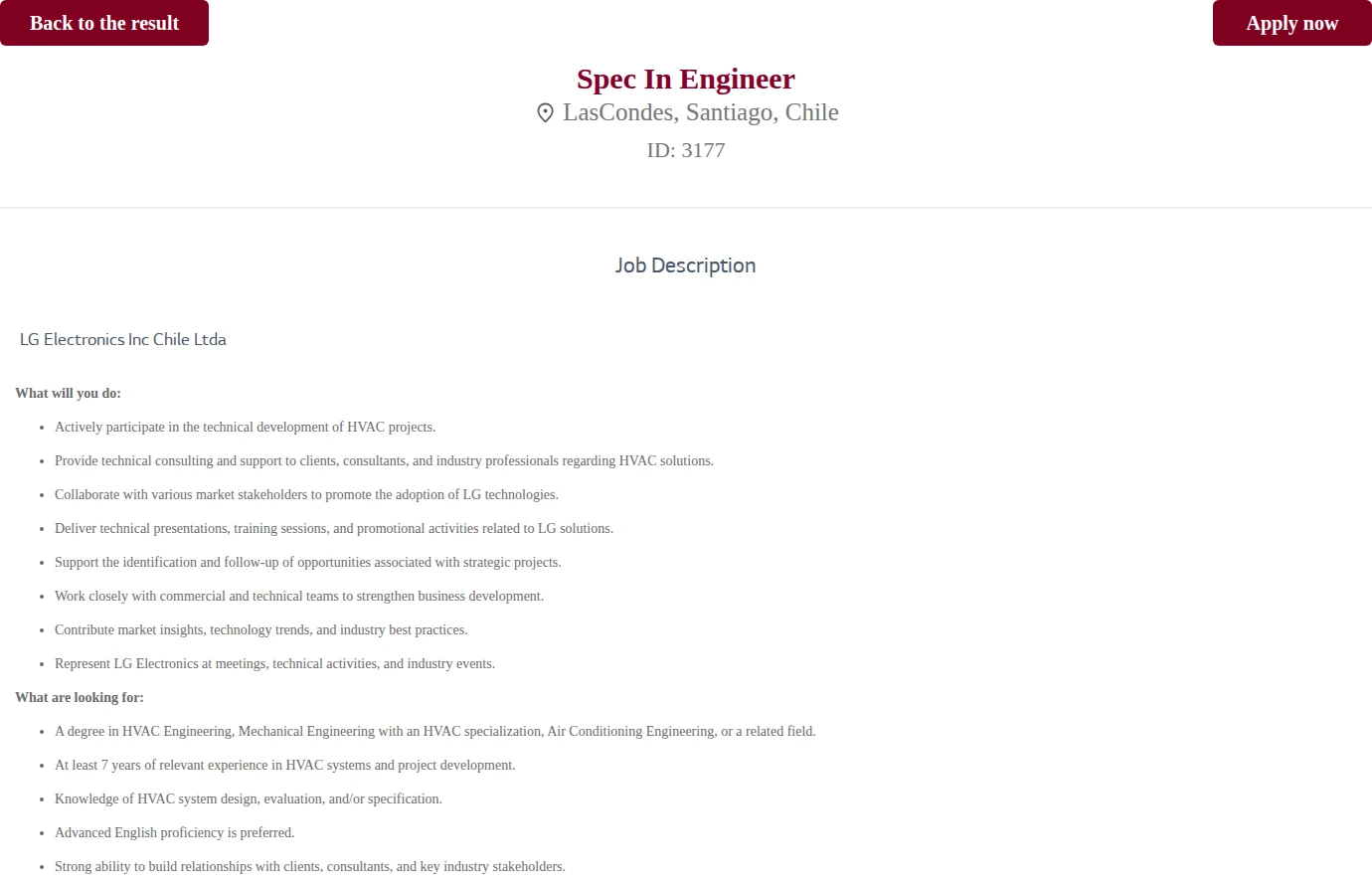 LG전자 Spec In Engineer 채용공고